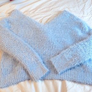 Fuzzy knit sweater